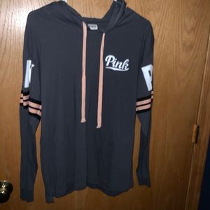 A Victoria Secret zip up sweatshirt